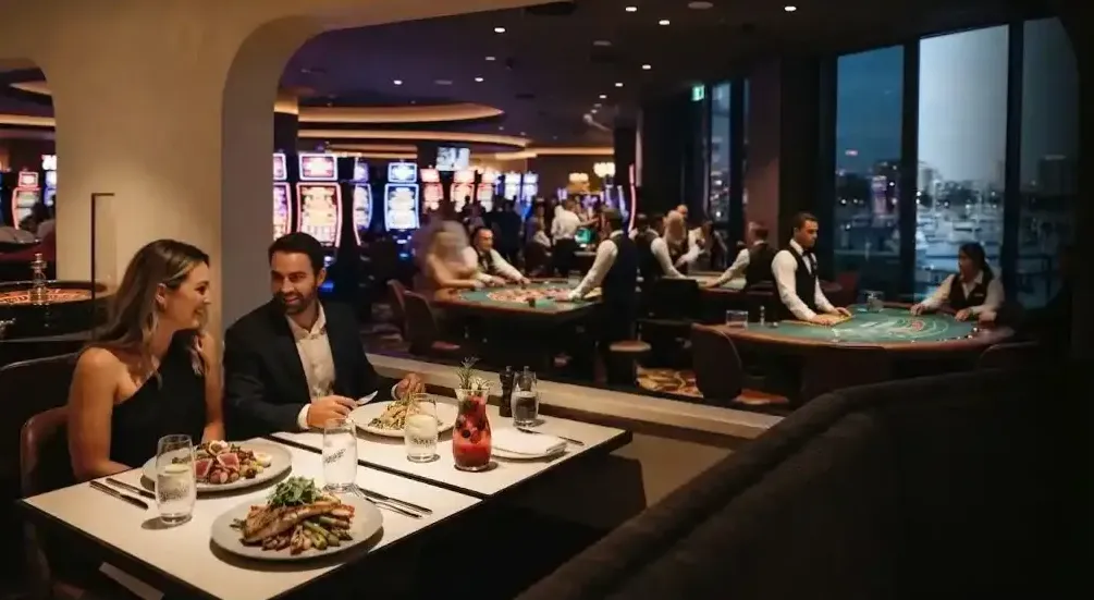 Signature cocktails lined up on the BLACK bar